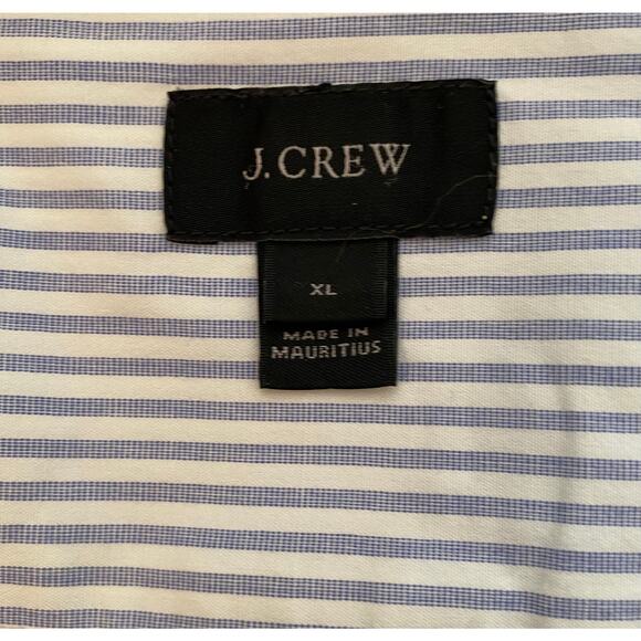 J Crew Men's Button Down Pinstripe Dress Shirt Size XL - Picture 3 of 6